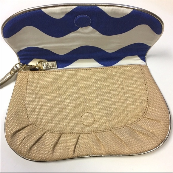 Felix Rey Orange Coral and Rattan Clutch Purse - Picture 5 of 9